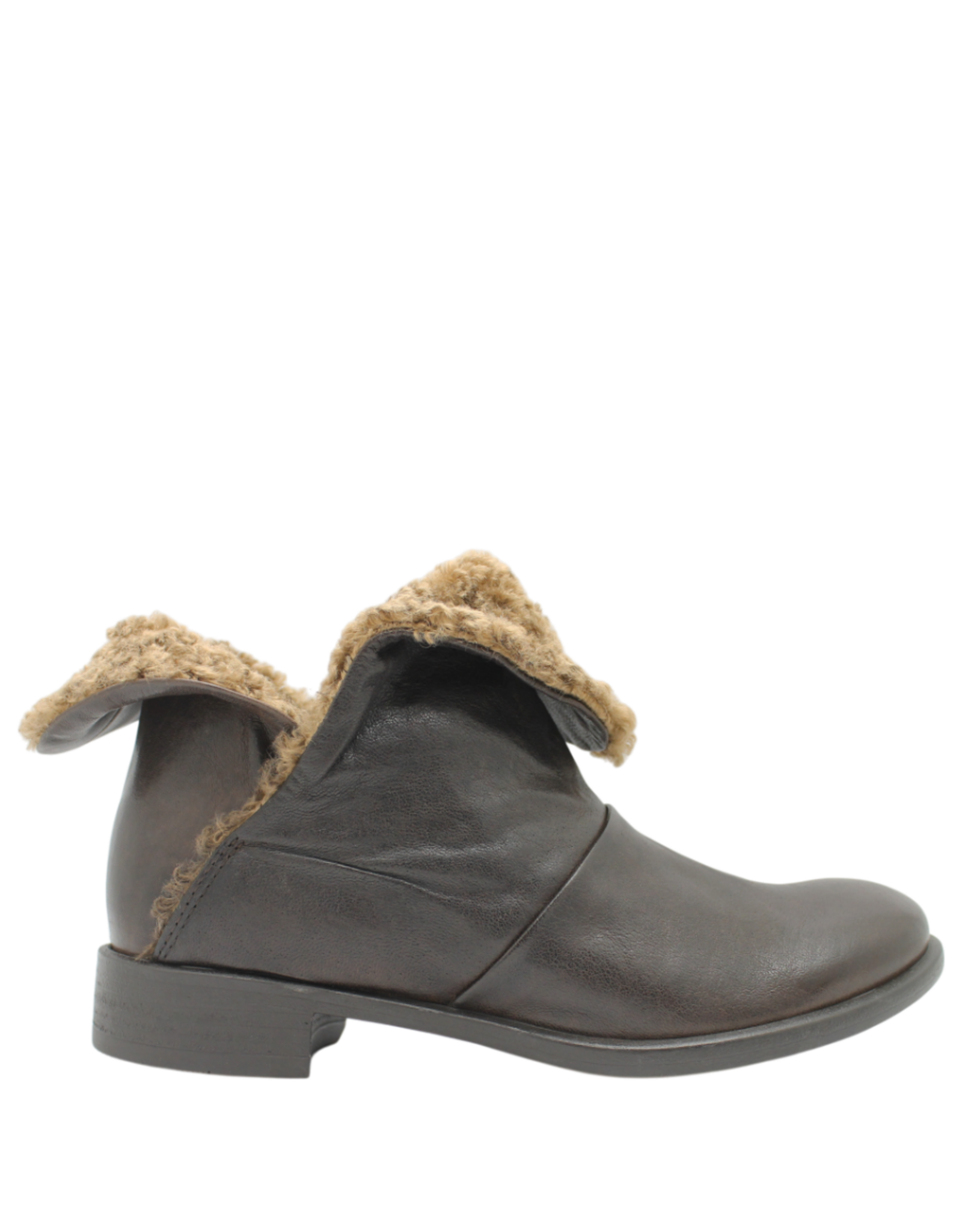 Anise Anise AS6B Brown Flip Down Boot With Wool Kamu