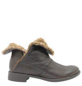 Anise Anise AS6B Brown Flip Down Boot With Wool Kamu