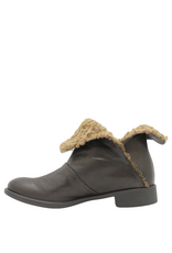 Anise Anise AS6B Brown Flip Down Boot With Wool Kamu