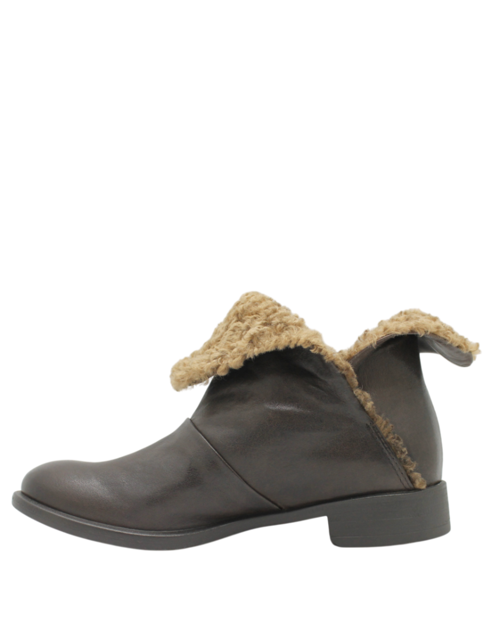 Anise Anise AS6B Brown Flip Down Boot With Wool Kamu