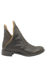 Anise Anise AS6B Brown Flip Down Boot With Wool Kamu