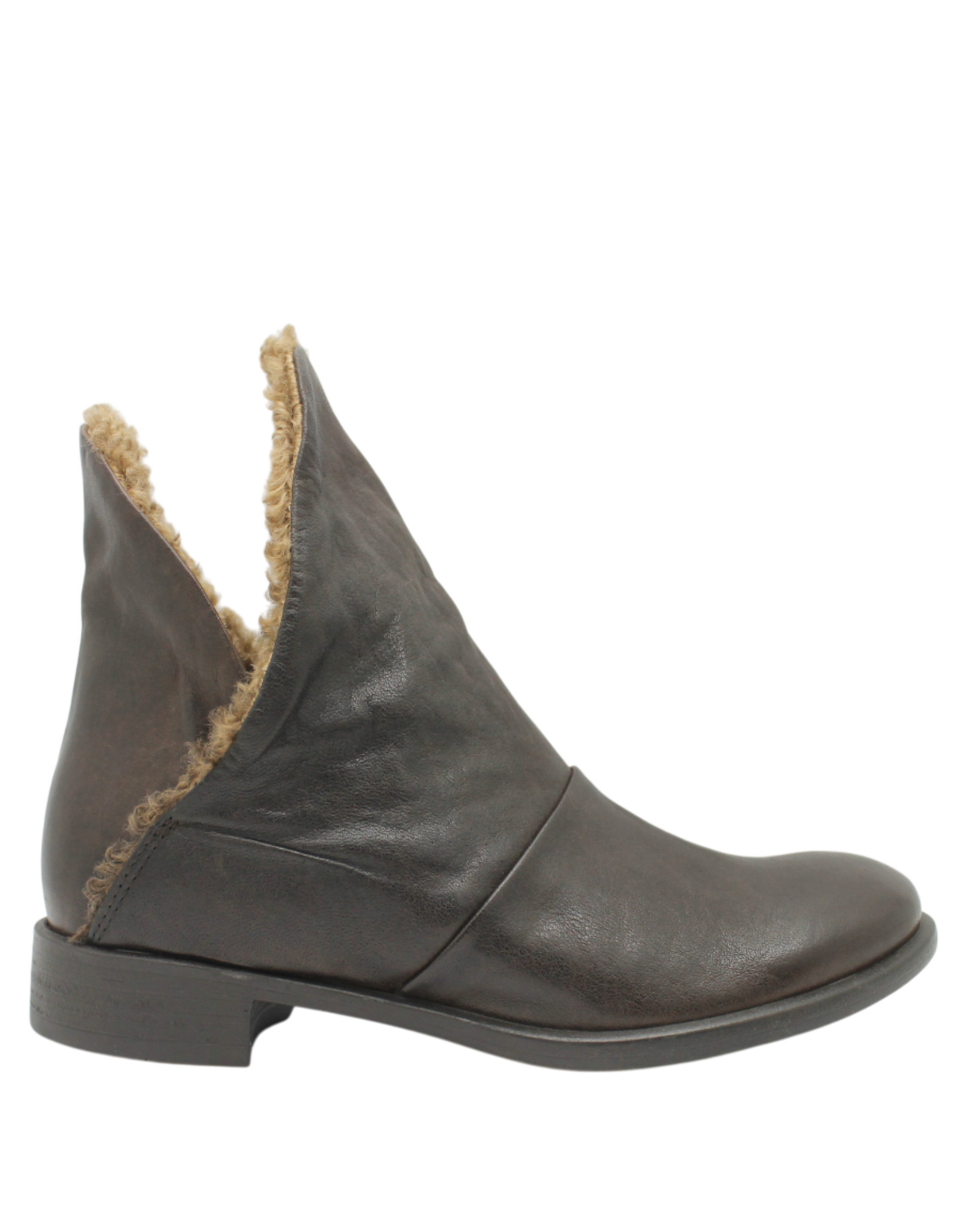 Anise Anise AS6B Brown Flip Down Boot With Wool Kamu