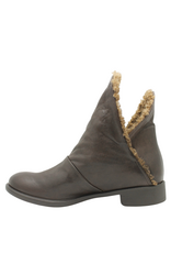 Anise Anise AS6B Brown Flip Down Boot With Wool Kamu