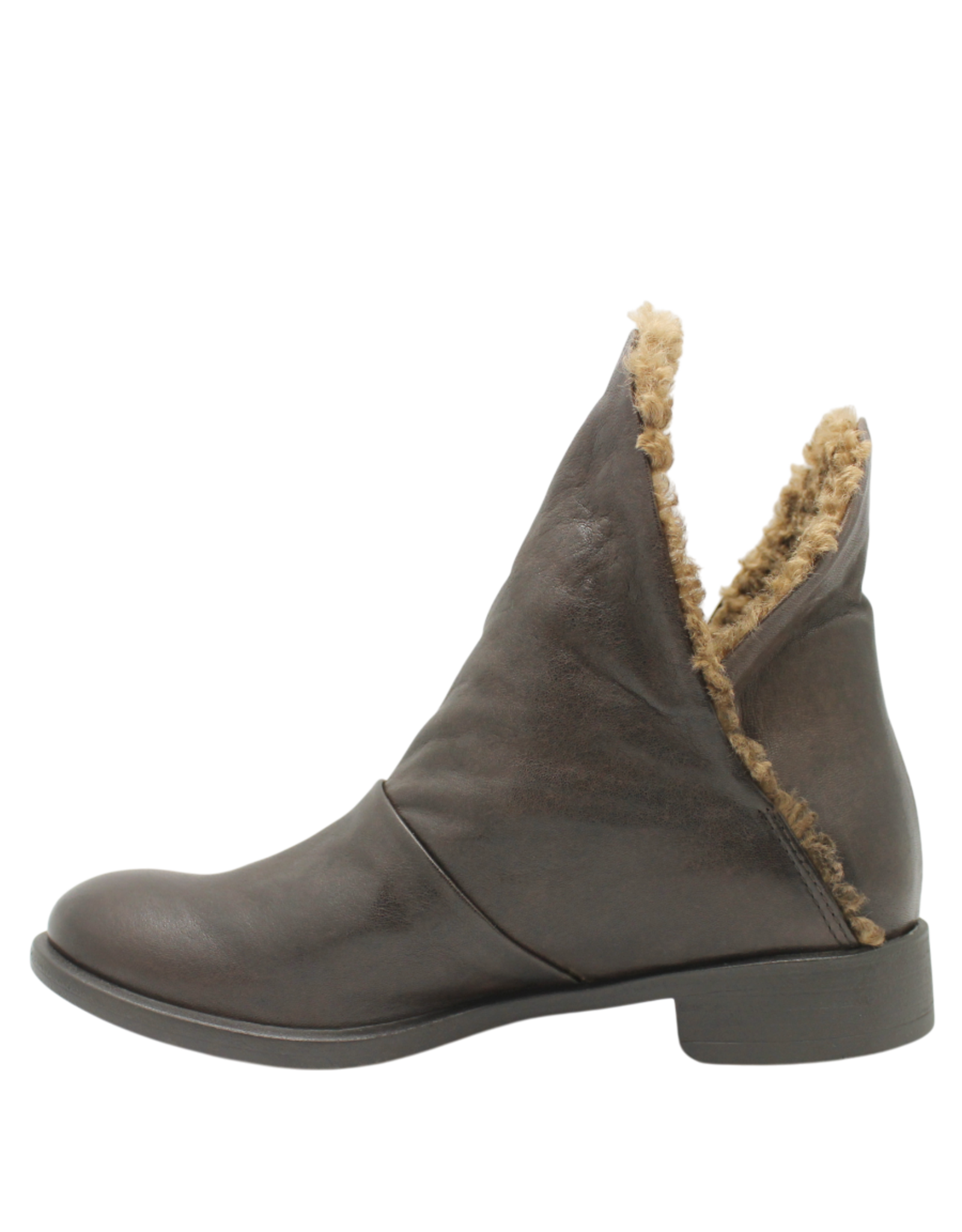 Anise Anise AS6B Brown Flip Down Boot With Wool Kamu