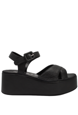 Strategia Strategia EI59F  Black Buckled Platform Sandal 5853