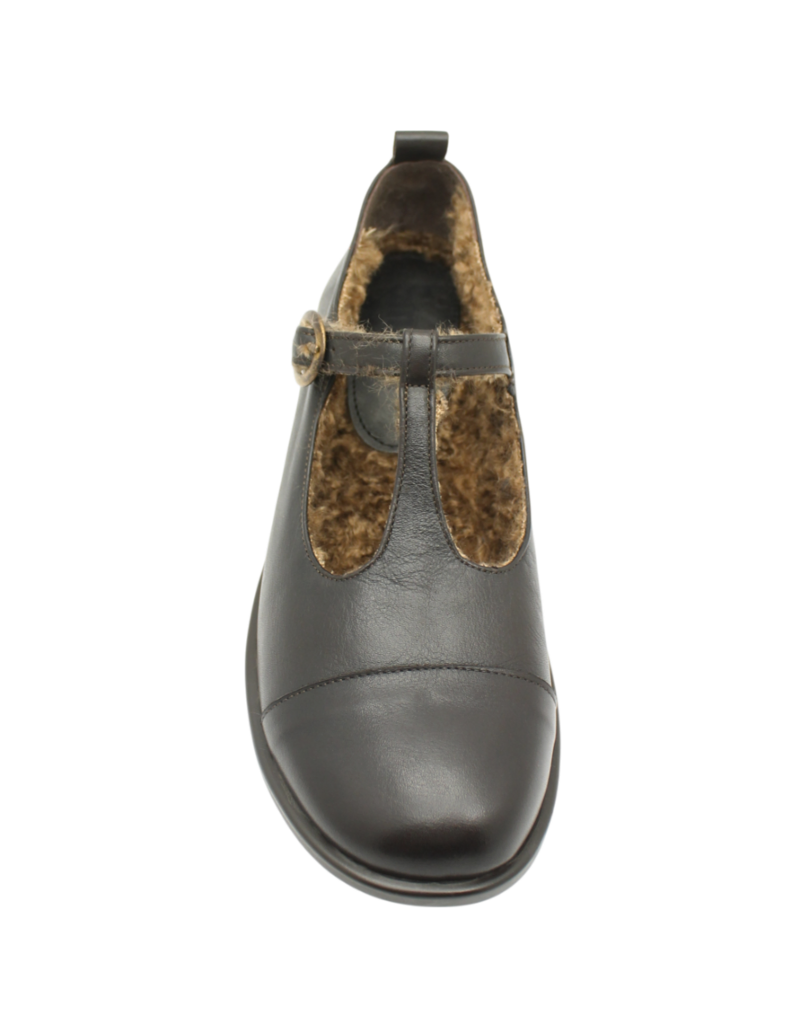 Anise Anise AS6D Brown MaryJane Shoe Wool Lined Lyric