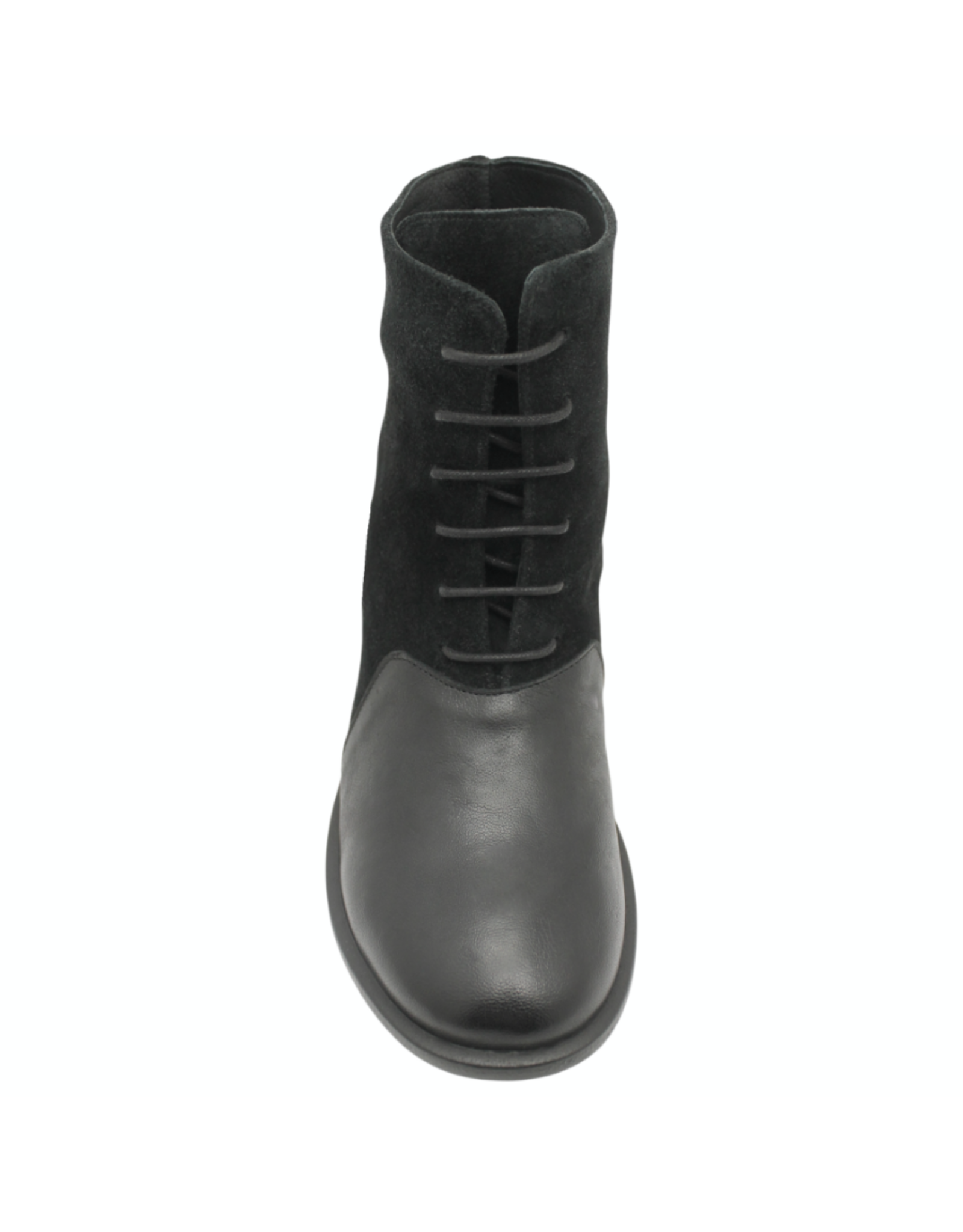 Anise Anise AS6F Black Lace Up Boot With Suede Melody