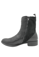 Anise Anise AS6H Black With Suede Toggle +Silver Button Detail Rome