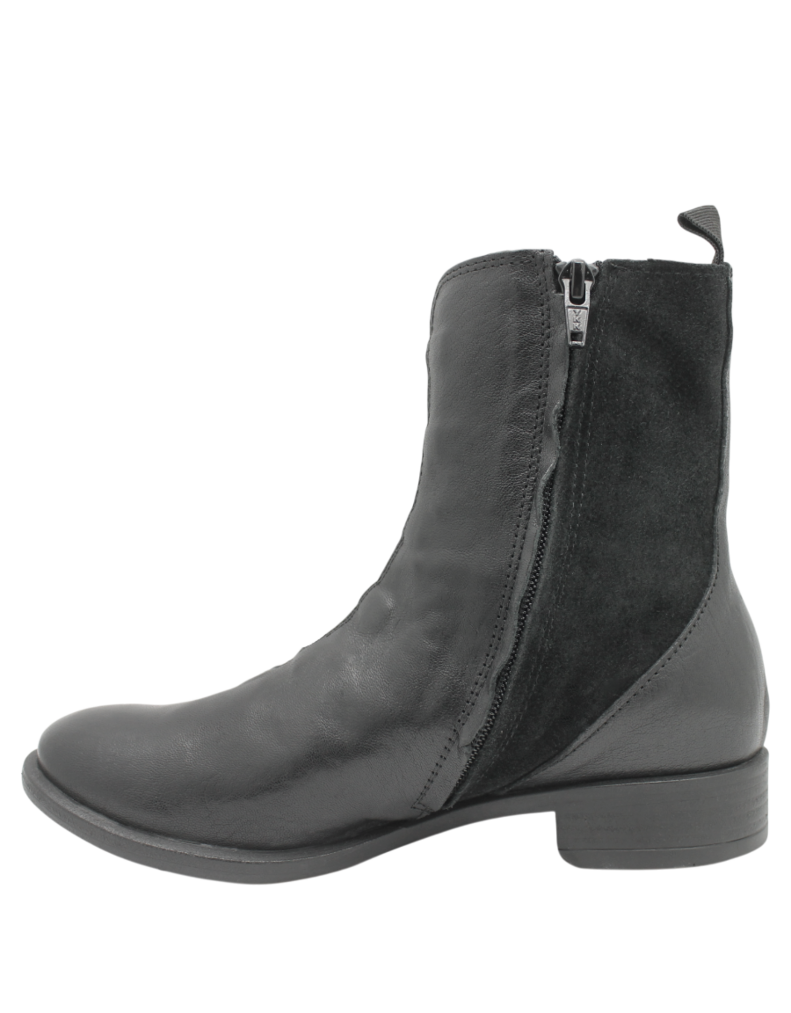 Anise Anise AS6H Black With Suede Toggle +Silver Button Detail Rome