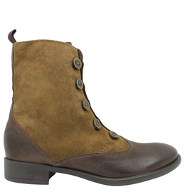 Anise Anise AS6I  Brown With Suede Toggle +Silver Button Detail Rome