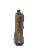 Anise Anise AS6I  Brown With Suede Toggle +Silver Button Detail Rome