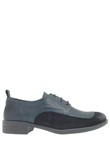 Anise Anise AS6K Navy Calf With Navy Suede Oxford Yash