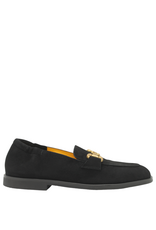 MaraBini MaraBini M15A Black Suede Loafer With Bit 1046