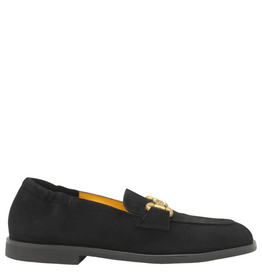 MaraBini MaraBini M15A Black Suede Loafer With Bit 1046