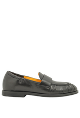 MaraBini MaraBini M14E Black Flat Ruched Loafer 1047