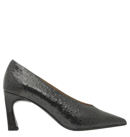 MissT MissT MT1S Black Glaze Ostrich Pump Larsa