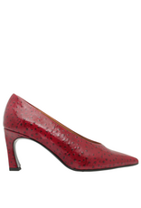 MissT MissT MT1R Red Glaze Ostrich Pump Larsa
