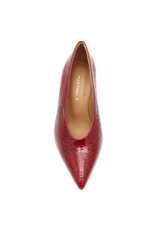 MissT MissT MT1R Red Glaze Ostrich Pump Larsa