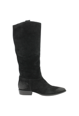 Mimmu Mimmu MM1B Black Suede Slouch Boot Lola