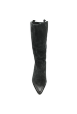 Mimmu Mimmu MM1B Black Suede Slouch Boot Lola