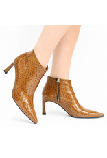 Halmanera Halmanera H53P Camel  Glaze Ostrich Point Toe Boot 1038