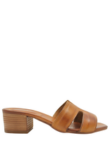 Nuova Nuova N4E Tan Mule Block Heel Mona
