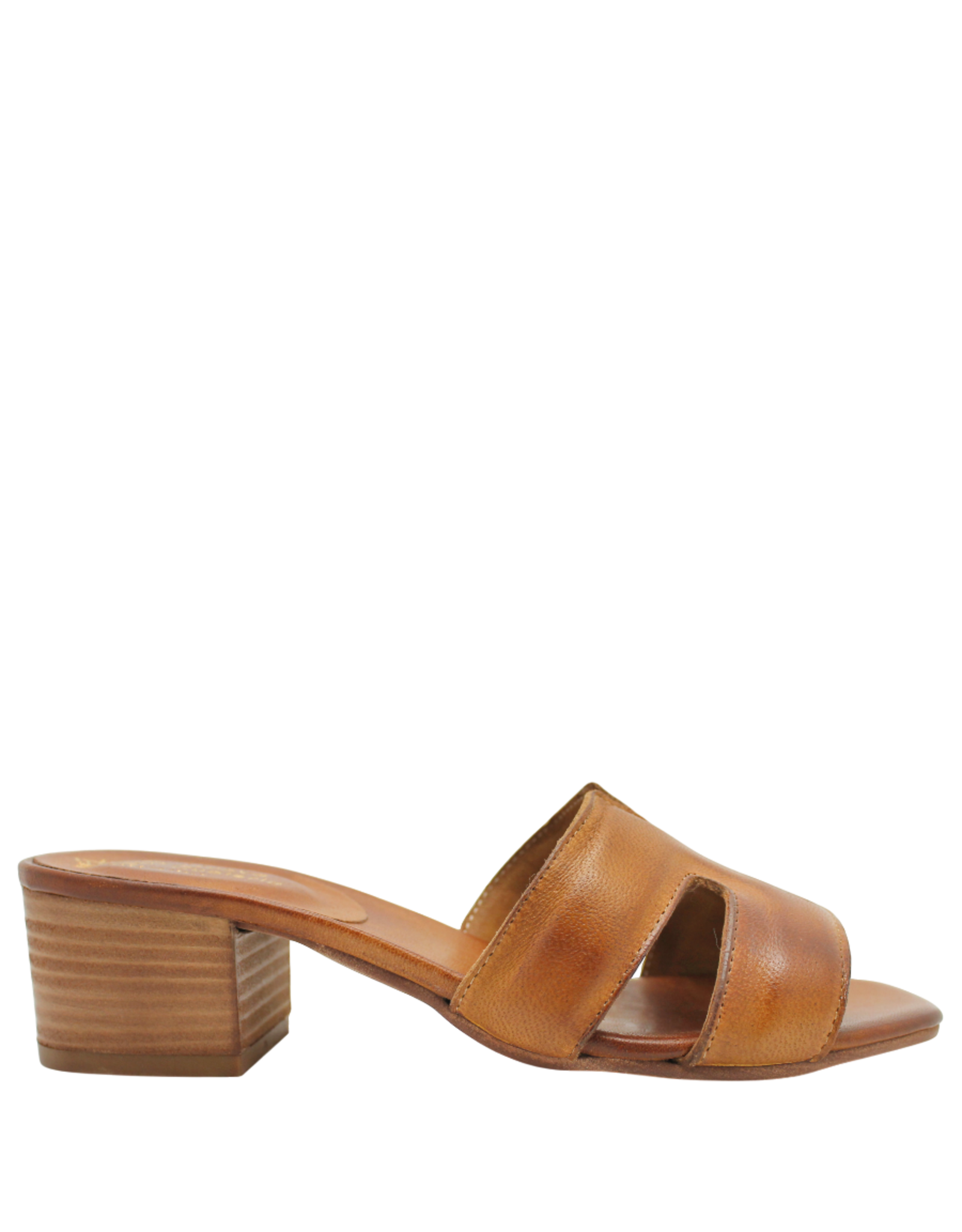 Nuova Nuova N4E Tan Mule Block Heel Mona