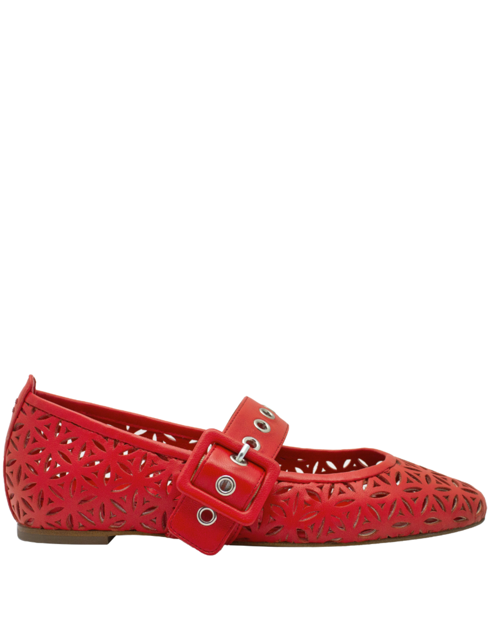 Halmanera Halmanera H49F Red Lazer Flat Mary Jane 4009