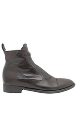 King King K2 Brown Flat Ankle Boot With Nappa Stretch 5544