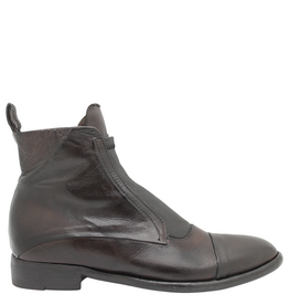 King King K2 Brown Flat Ankle Boot With Nappa Stretch 5544