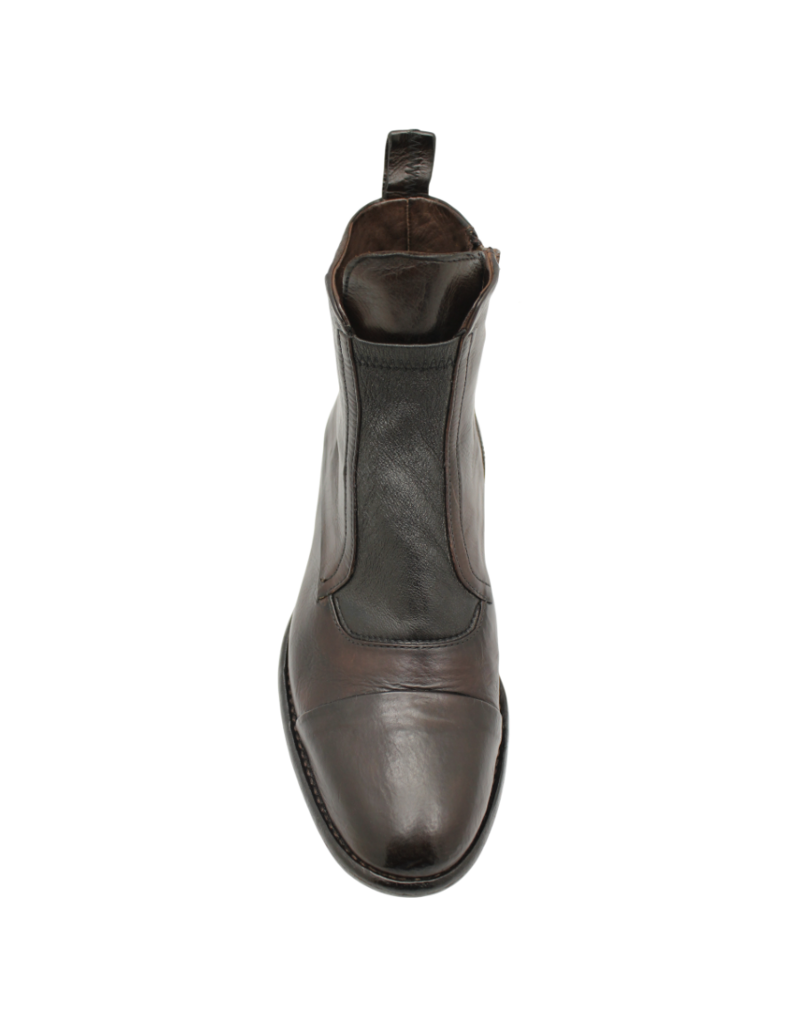 King King K2 Brown Flat Ankle Boot With Nappa Stretch 5544