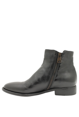 King King K2C Black Flat Ankle Boot 5560