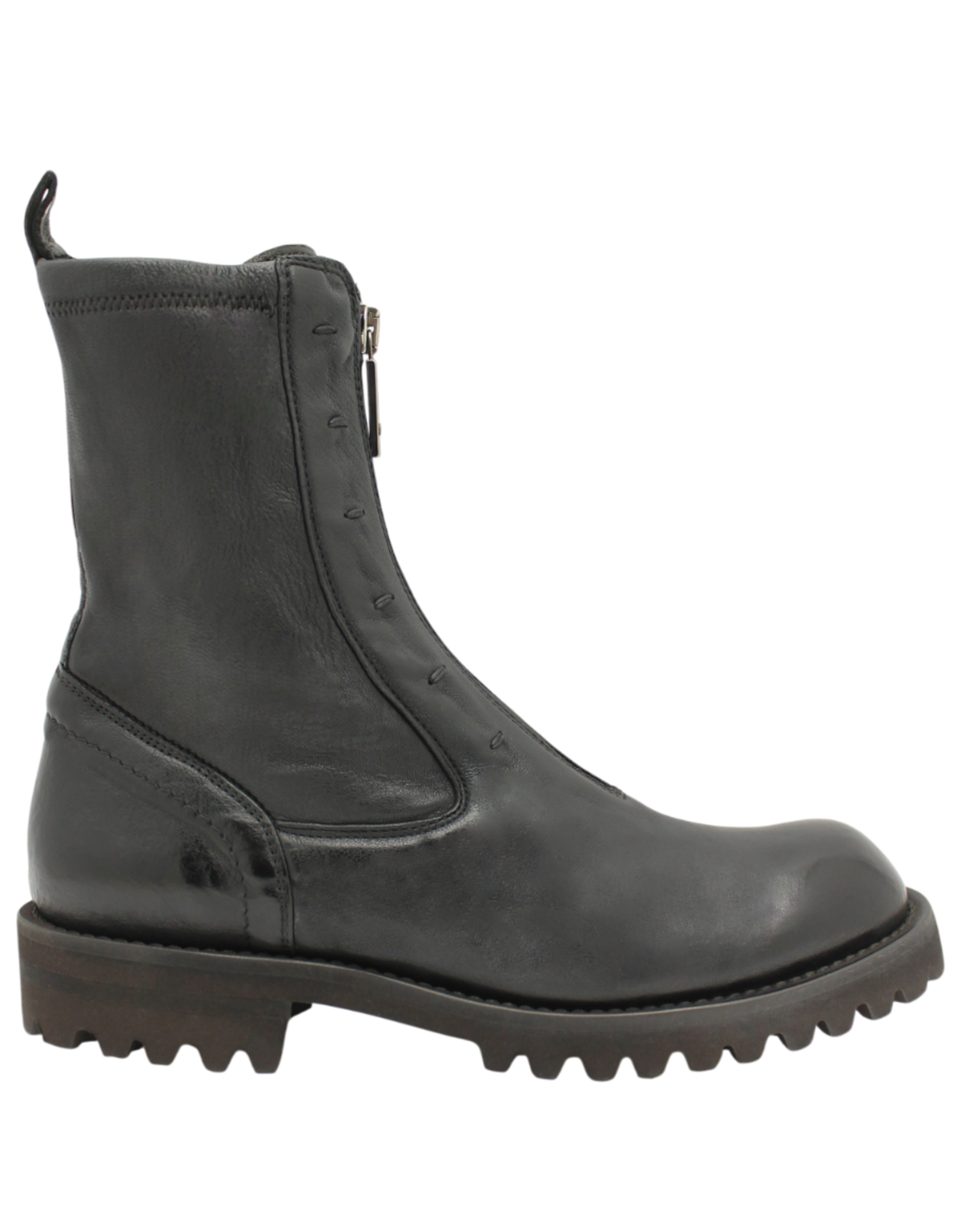 LeMargo LeMargo LE5E Black Front Zipper Boot Siya