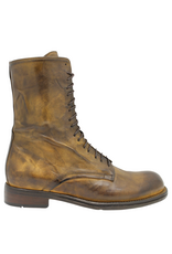 LeMargo LeMargo LE5C Walnut Lace-Up Flat Boot Tali