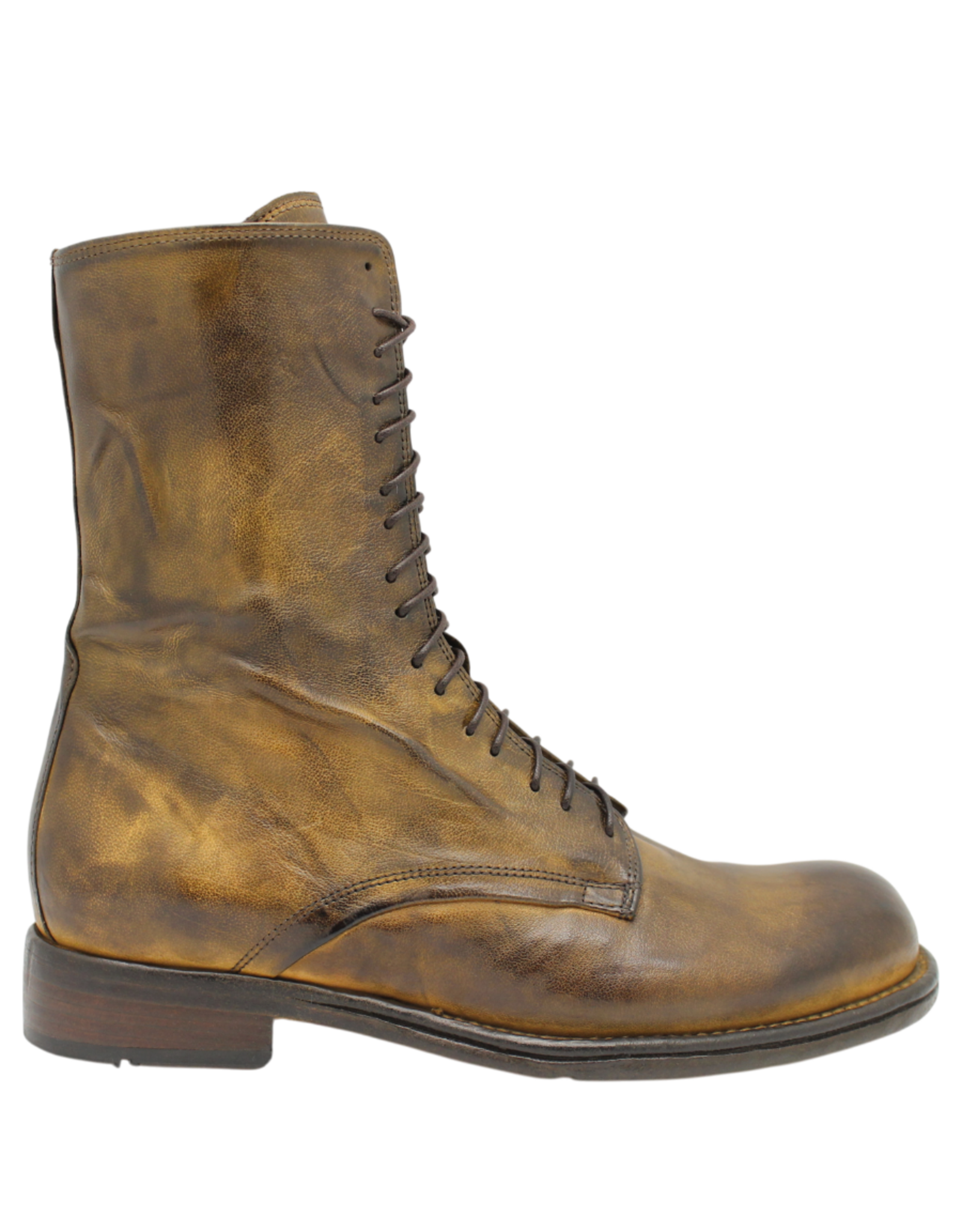 LeMargo LeMargo LE5C Walnut Lace-Up Flat Boot Tali