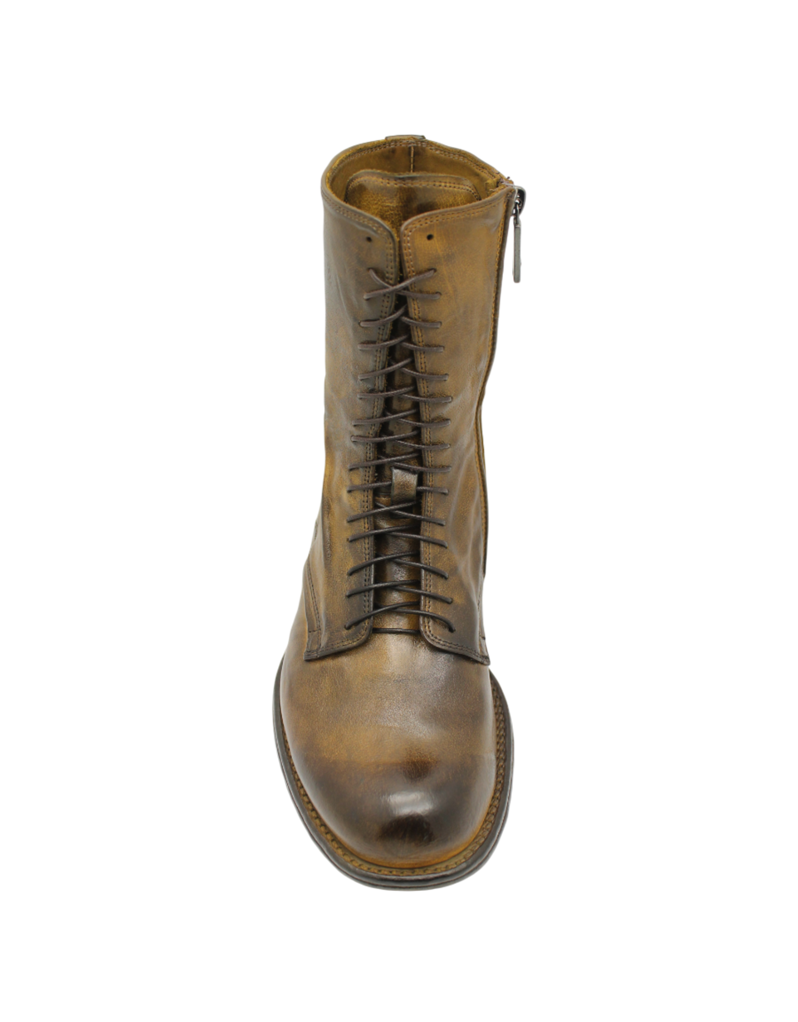 LeMargo LeMargo LE5C Walnut Lace-Up Flat Boot Tali