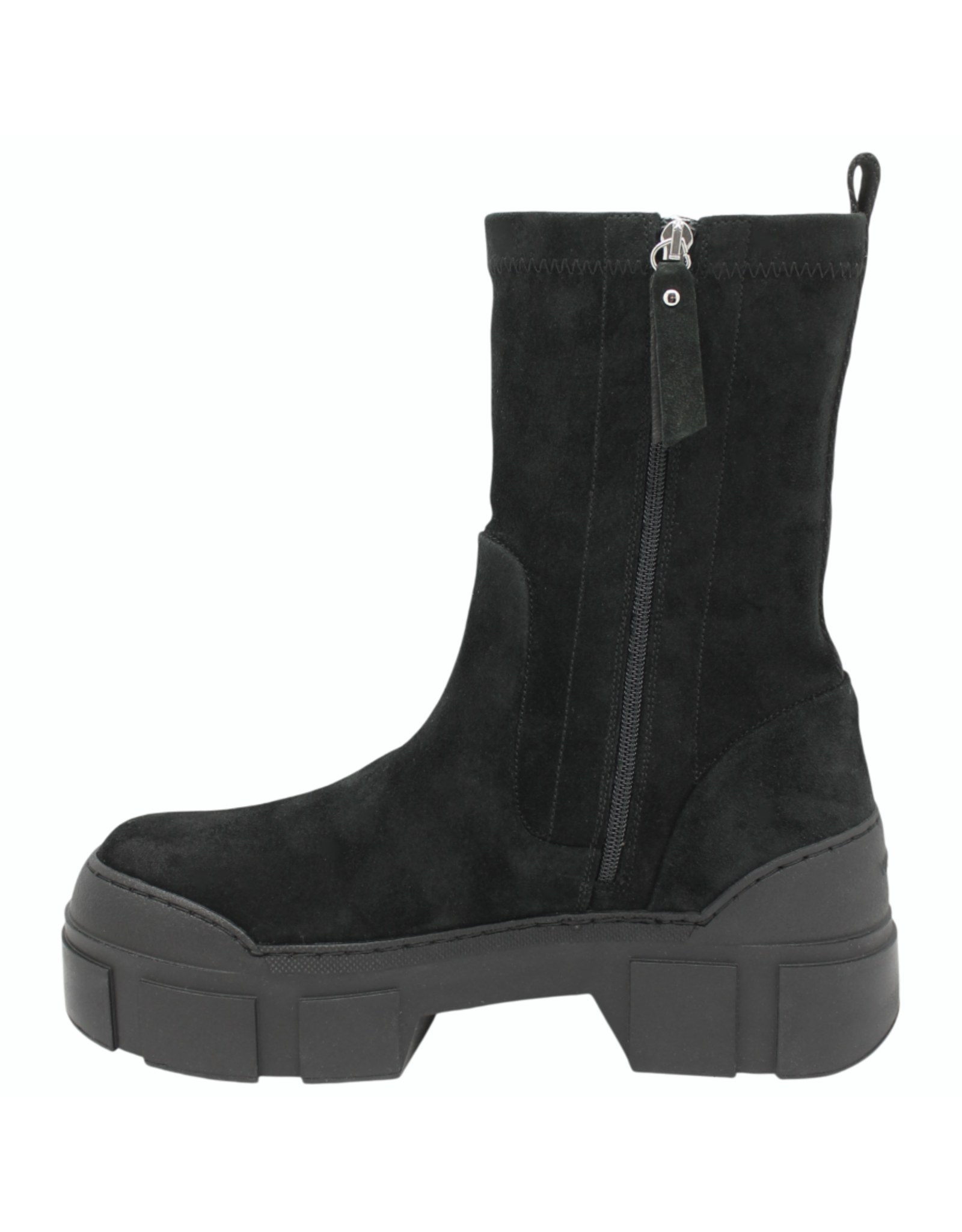 VicMatie VM1 Black Back Zipper Boot 4010