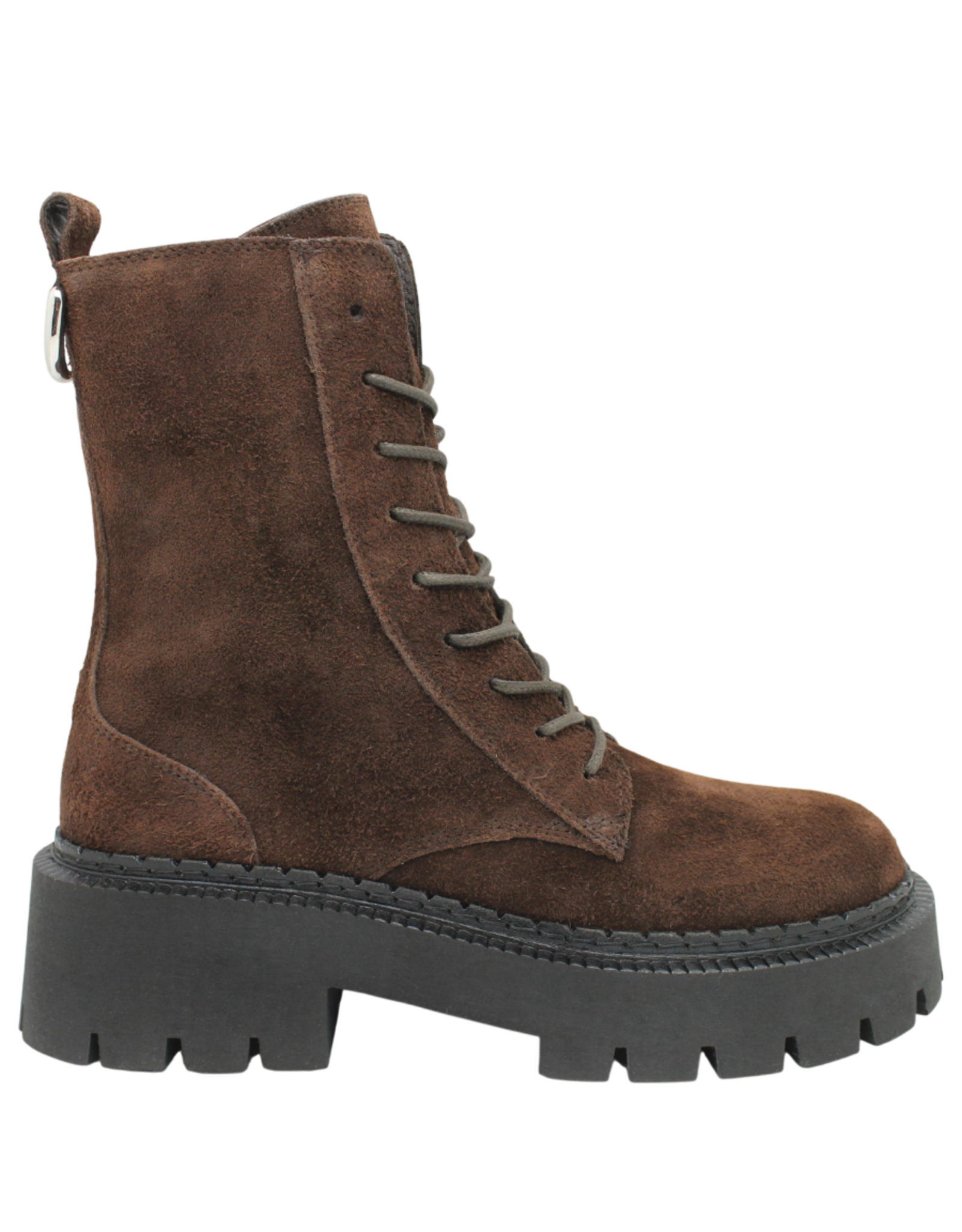 VicMatie VicMatie VM1A Brown Suede Lace-Up Mid Calf 4400