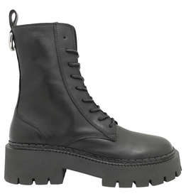 VicMatie Vicmatie VM1B Black Mid-Calf Lace-Up Boot 4405