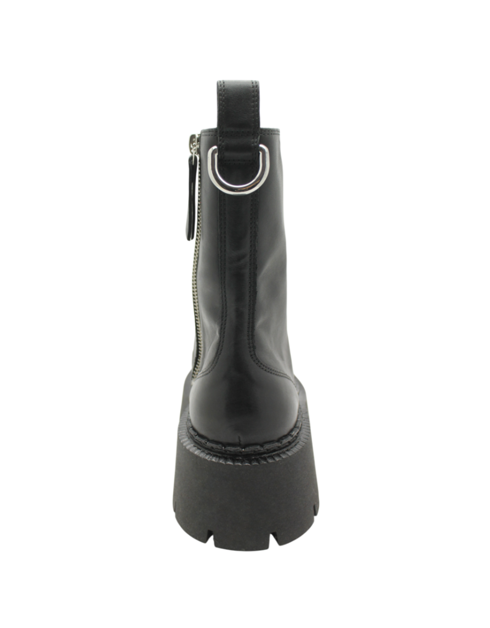 VicMatie Vicmatie VM1B Black Mid-Calf Lace-Up Boot 4405