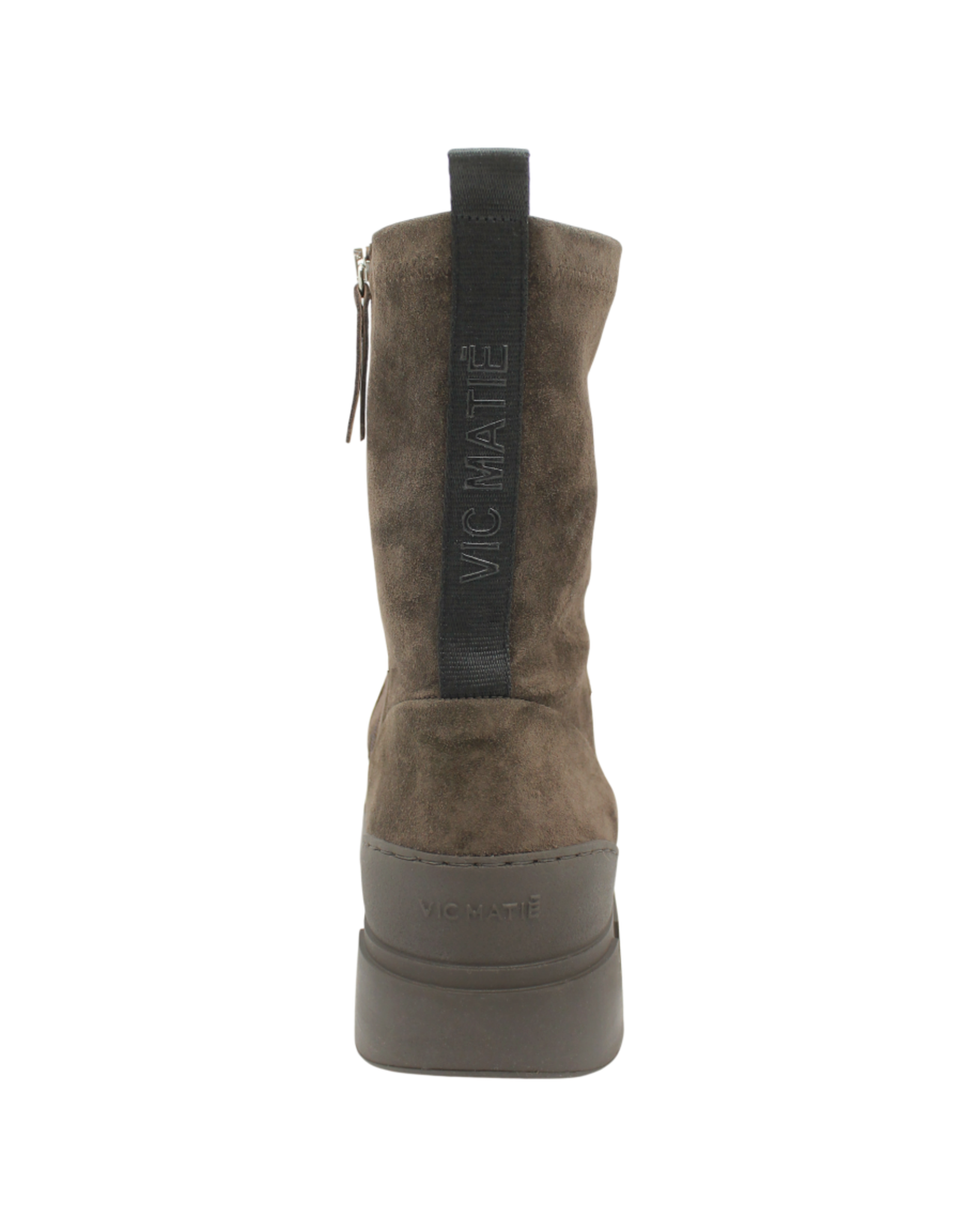 VicMatie VicMatie VM1D Brown Stretch Suede Rubber Sole With Raised Lug Sole 4010