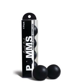 Pomms Premium Smooth Black Horse Size 4-Pack
