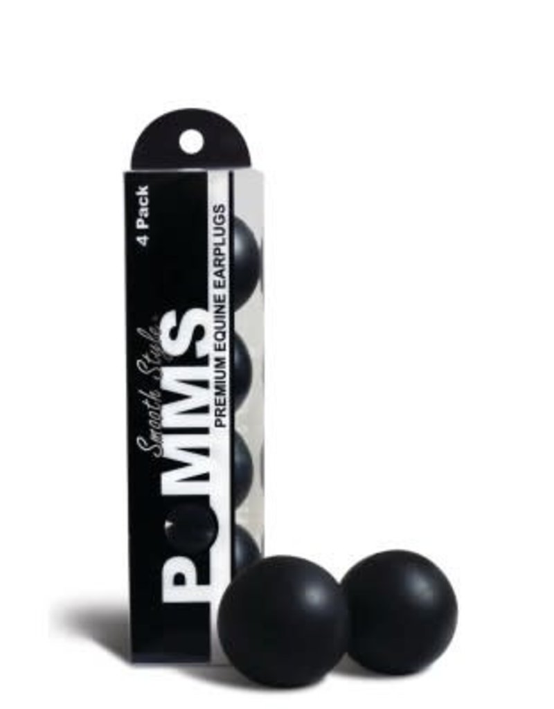 Pomms Premium Smooth Black Horse Size 4-Pack