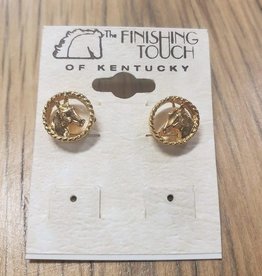The Finishing Touch Of Kentucky Horse Head in Rope Earring