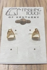 The Finishing Touch Of Kentucky Stirrup Gold Earring