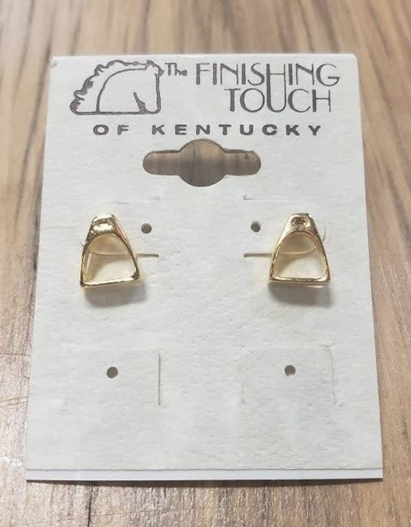 The Finishing Touch Of Kentucky Stirrup Gold Earring