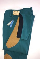 The Tailored Sportsman The Tailored Sportsman Women's Lowrise Bootsock Breeches Dark Teal Front Zip  28R