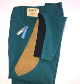 The Tailored Sportsman The Tailored Sportsman Women's Lowrise Bootsock Breeches Dark Teal Front Zip  28R