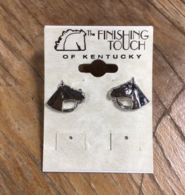 The Finishing Touch Of Kentucky Horse with Bridle Silver Earrings