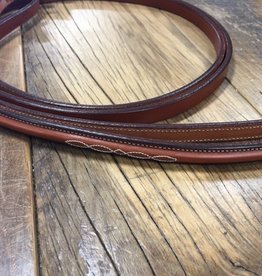 Edgewood 1/2" Fancy-Stitched Raised Pelham Reins 1/2" Horse